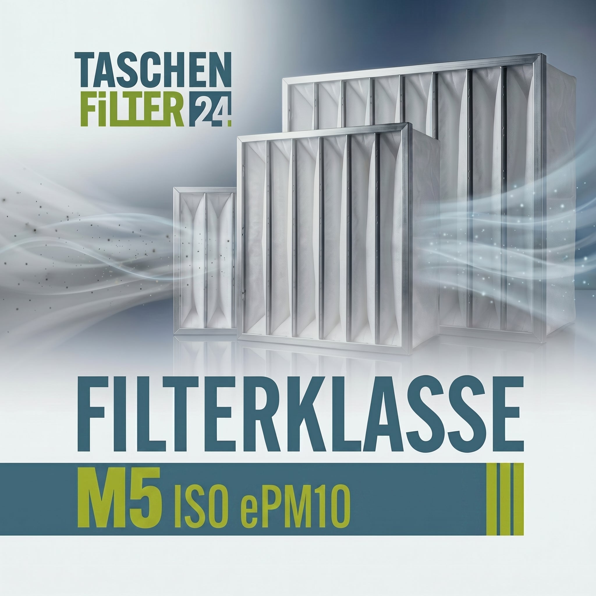 Taschenfilter der Filterklasse M5 | ISO ePM10 | bei Taschenfilter 24 kaufen