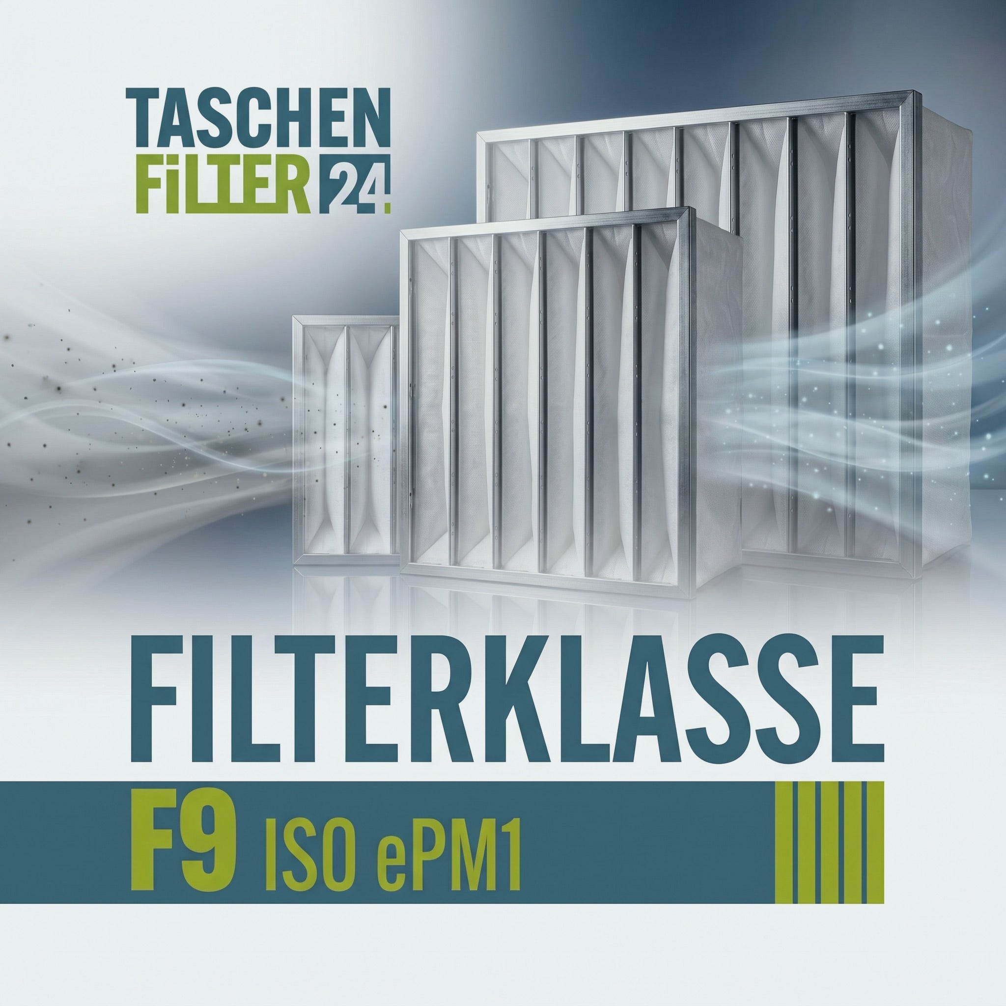 Taschenfilter der Filterklasse F9 | ISO ePM1| bei Taschenfilter 24 kaufen